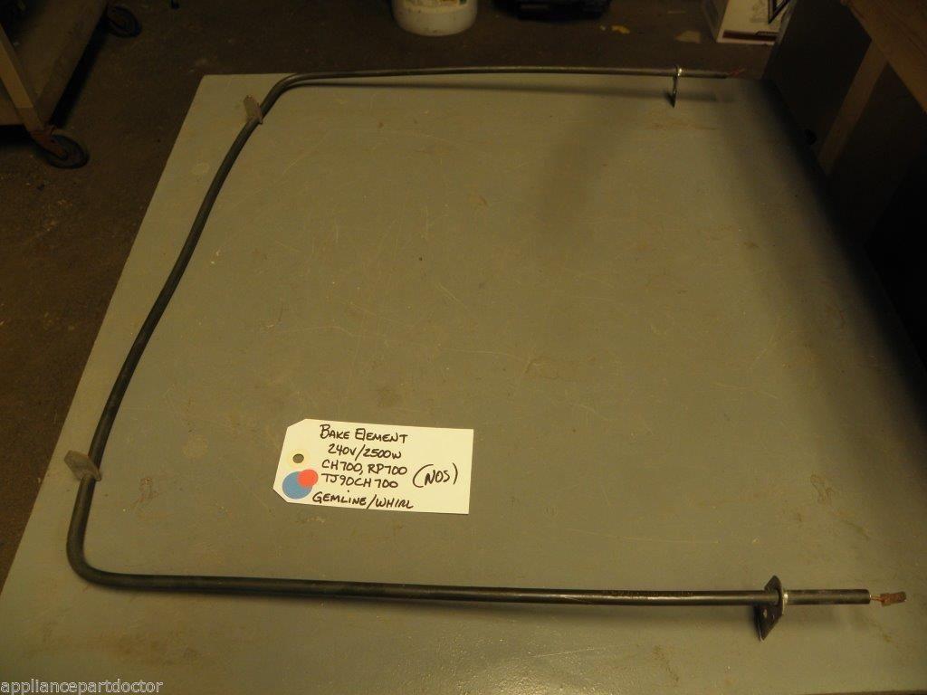 NOS Gemline Whirlpool Bake Element CH700 RP700 TJ90CH700 240v/2500w NOS Gemline Whirlpool Bake Element CH700 RP700 TJ90CH700 240v/2500w